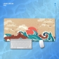 Eco-friendly Sea Waves Mouse Pad 4mm Thickness for Gaming Keyboard USB Anti-slip Rubber Base Desk Mat